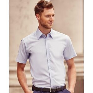 Russell 100 Camicia uomo Oxford maniche corte neutro o personalizzato