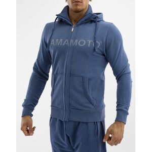 YAMAMOTO OUTFIT Sweatshirt Zip Colore: Navy L