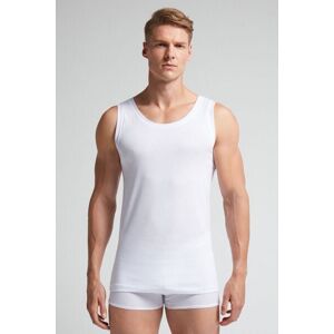 Intimissimi Canotta Scollo Tondo in Cotone Superior Extrafine Uomo Bianco Taglia S