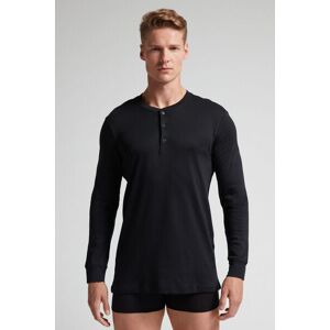 Intimissimi Maglia a Manica Lunga in Cotone Uomo Nero Taglia XL