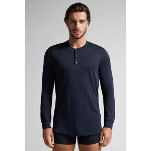 Intimissimi Maglia a Manica Lunga in Cotone Uomo Blu Taglia S