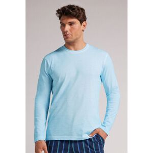 Intimissimi Maglia Manica Lunga in Cotone Washed Collection Uomo Azzurro Taglia XL