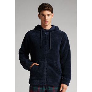 Intimissimi Felpa Teddy con Zip Uomo Blu Taglia L/XL