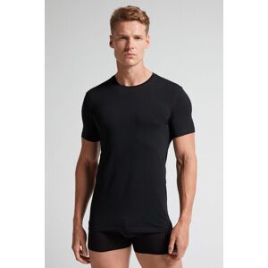 Intimissimi T-shirt in Cotone Superior Elasticizzato Uomo Nero Taglia XXL