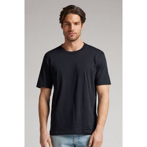 Intimissimi T-Shirt Regular Fit in Cotone Superior Extrafine Uomo Nero Taglia S