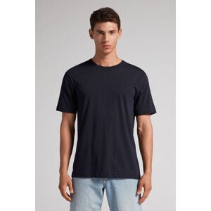 Intimissimi T-Shirt Regular Fit in Cotone Superior Extrafine Uomo Blu Taglia XL