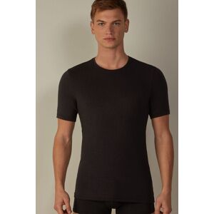 Intimissimi T-shirt in Modal Cashmere Uomo Nero Taglia XL