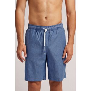 Intimissimi Pantalone Corto in Lino e Cotone Uomo Azzurro Taglia XL
