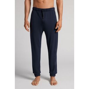 Intimissimi Pantalone Lungo Piquet in Soft Silk Uomo Blu Taglia M