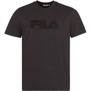 Fila T-Shirt Logo Tono Su Tono Nero Uomo M