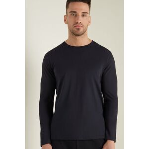 Tezenis Maglia Girocollo Manica Lunga Cotone Uomo Blu Tamaño L