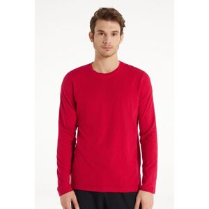 Tezenis Maglia Girocollo Manica Lunga Cotone Uomo Rosso Tamaño L