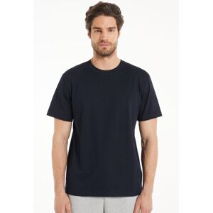 Tezenis T-Shirt in 100% Cotone a Girocollo Uomo Blu Tamaño XXL