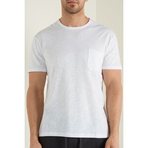 Tezenis T-shirt in Cotone con Taschino Uomo Bianco Tamaño XL