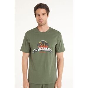 Tezenis T-shirt Cotone Stampato Uomo Verde Tamaño S