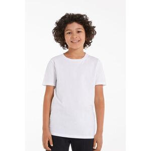 Tezenis T-Shirt Basic Girocollo in 100% Cotone Bimbi Unisex Unisex Bianco Tamaño 12-13