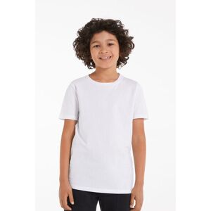 Tezenis T-Shirt Basic Girocollo in 100% Cotone Bimbi Unisex Unisex Bianco Tamaño 10-11