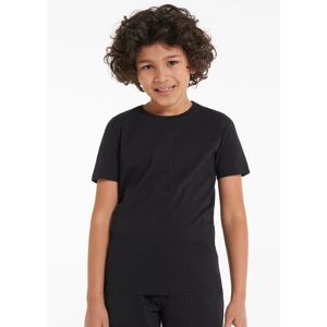 Tezenis T-Shirt Basic Girocollo in 100% Cotone Bimbi Unisex Unisex Nero Tamaño 4-5