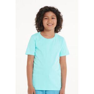 Tezenis T-Shirt Basic Girocollo in 100% Cotone Bimbi Unisex Unisex Azzurro Tamaño 10-11