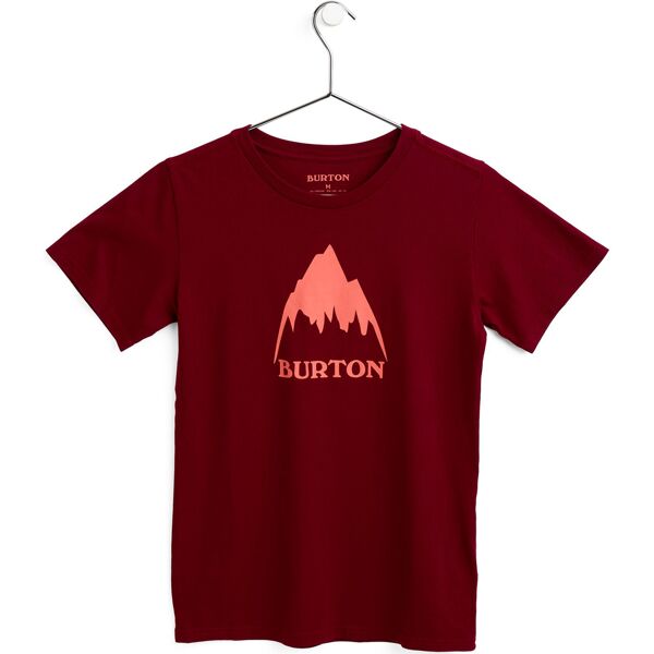 burton classic mountain high short sleeve kids mulled berry m