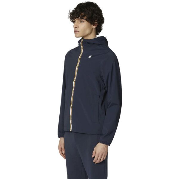 k-way jack stretch nylon - giacca tempo libero - uomo dark blue 2xl