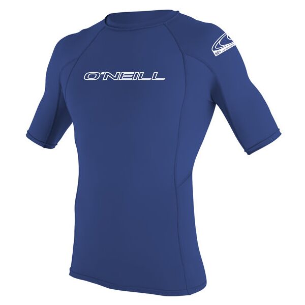 o'neill basic skins s/s rash guard - maglia a compressione - uomo blue 2xl