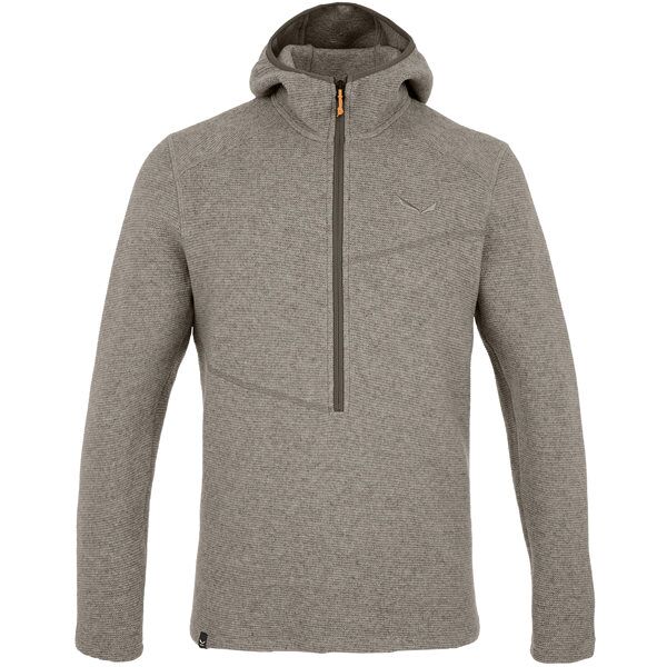 salewa fanes sarner light m hz hoody - maglione con cappuccio - uomo light brown/brown/orange 46