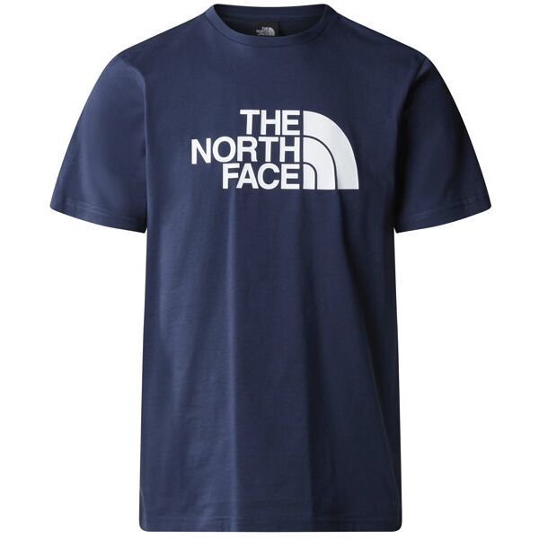 the north face m s/s easy - t-shirt- uomo dark blue/white xl