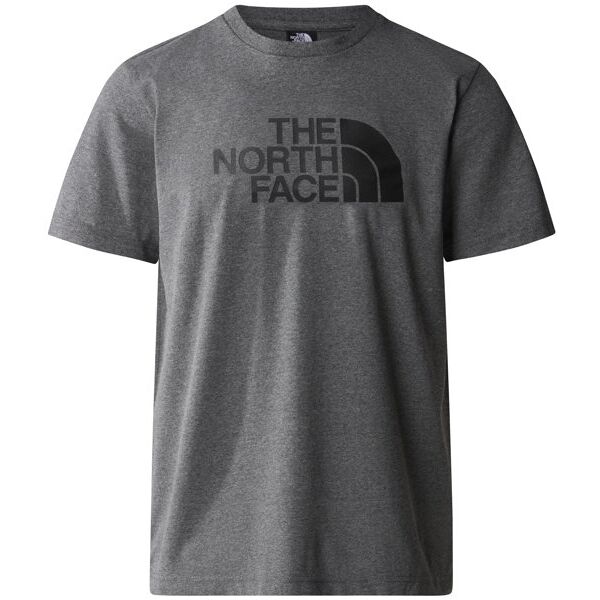 the north face m s/s easy - t-shirt- uomo dark grey/black m