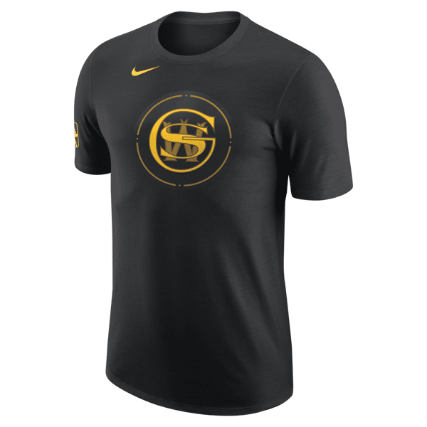nike t-shirt golden state warriors city edition  nba - uomo - nero