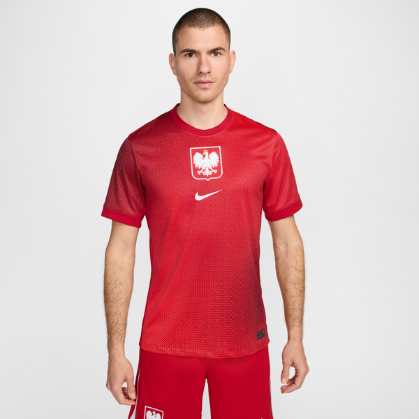 nike maglia da calcio replica  dri-fit polonia 2024/25 stadium da uomo – away - rosso