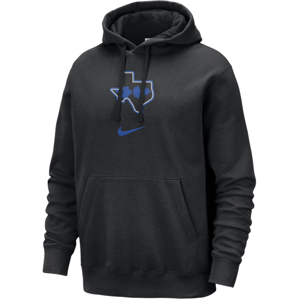 nike felpa pullover con cappuccio dallas mavericks club fleece city edition  nba – uomo - nero