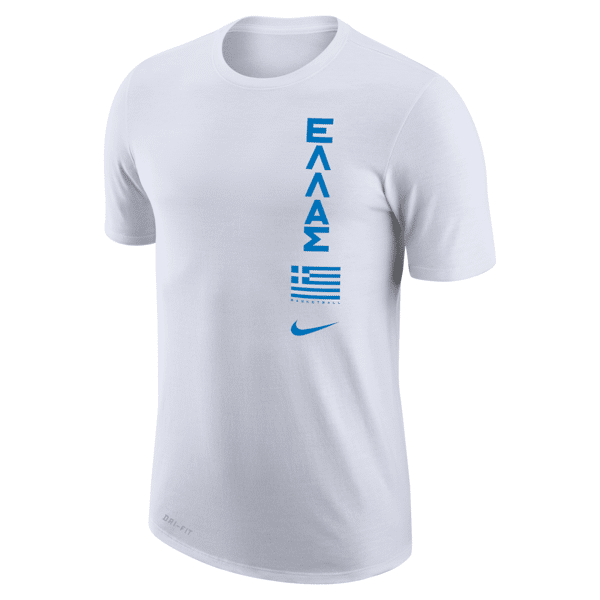 nike t-shirt da basket grecia  dri-fit - uomo - bianco