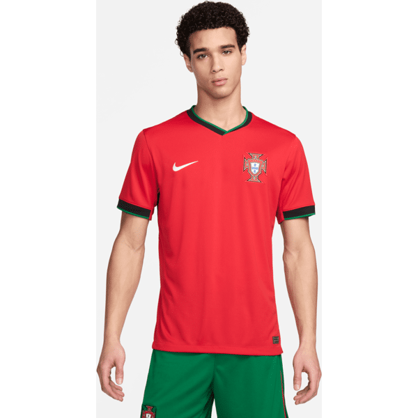 nike maglia da calcio replica  dri-fit portogallo (squadra maschile) 2024/25 stadium da uomo – home - rosso