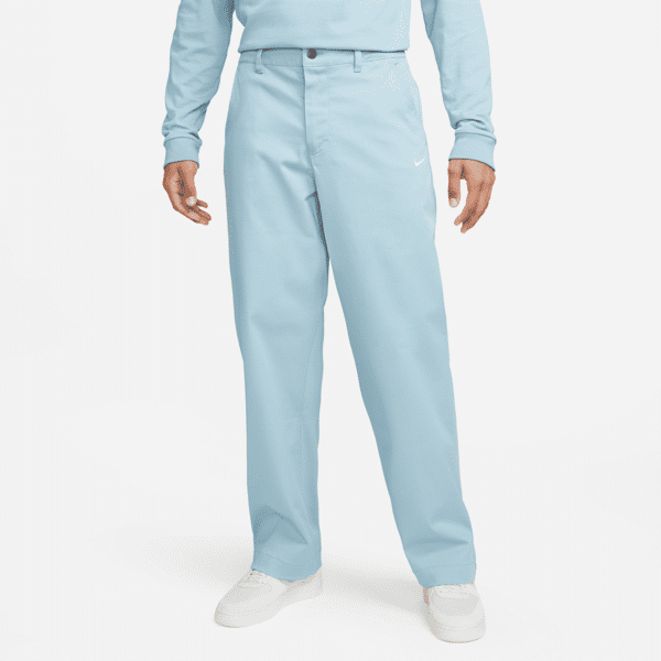 nike pantaloni chino in cotone non foderati  life – uomo - blu