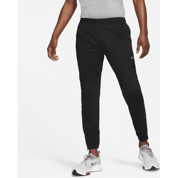 nike pantaloni da running in maglia  dri-fit challenger - uomo - nero