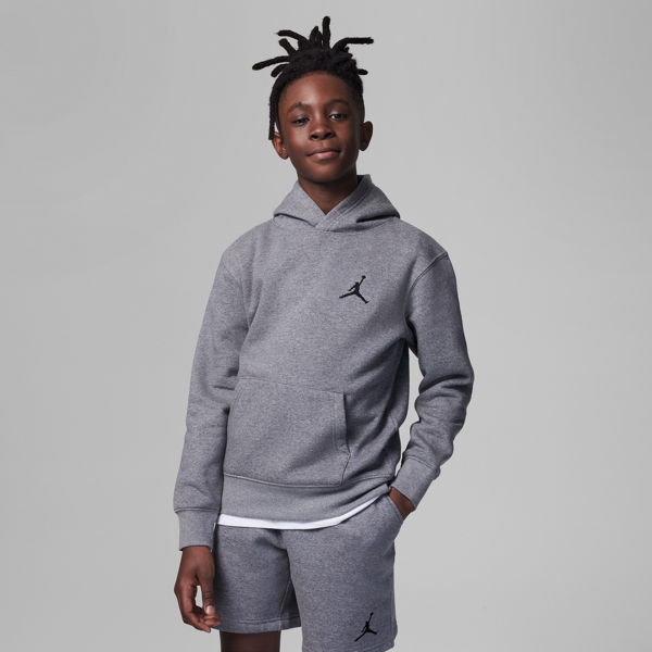 jordan felpa con cappuccio  mj essentials pullover hoodie – ragazzi - grigio