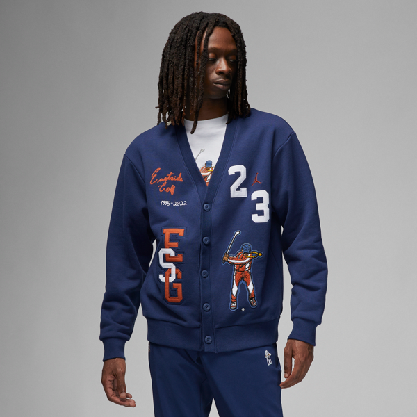 jordan cardigan  x eastside golf – uomo - blu