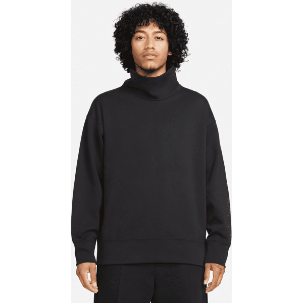 nike felpa oversize con dolcevita  sportswear tech fleece reimagined – uomo - nero