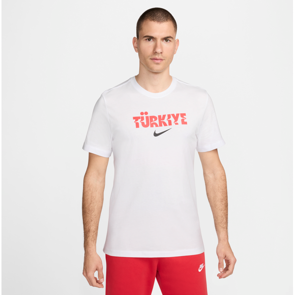 nike t-shirt da calcio  turchia crest – uomo - bianco