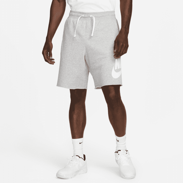 nike shorts in french terry  club alumni – uomo - grigio