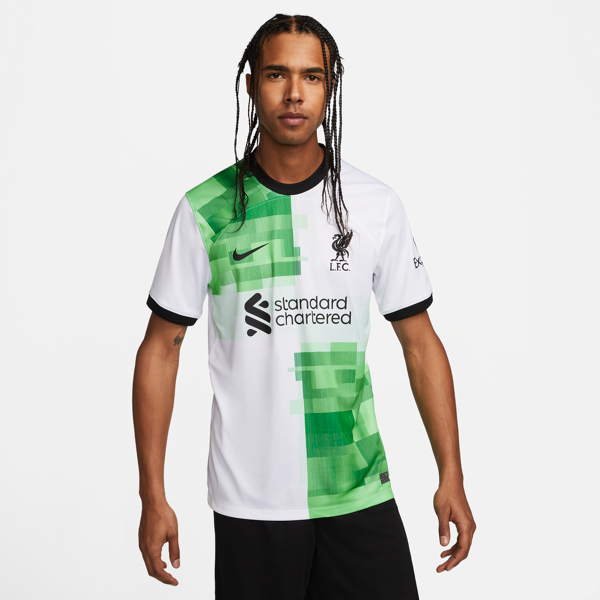 nike maglia da calcio  dri-fit liverpool fc 2023/24 stadium da uomo – away - bianco