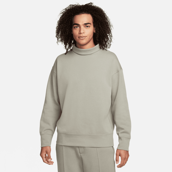 nike felpa oversize con dolcevita  sportswear tech fleece reimagined – uomo - grigio