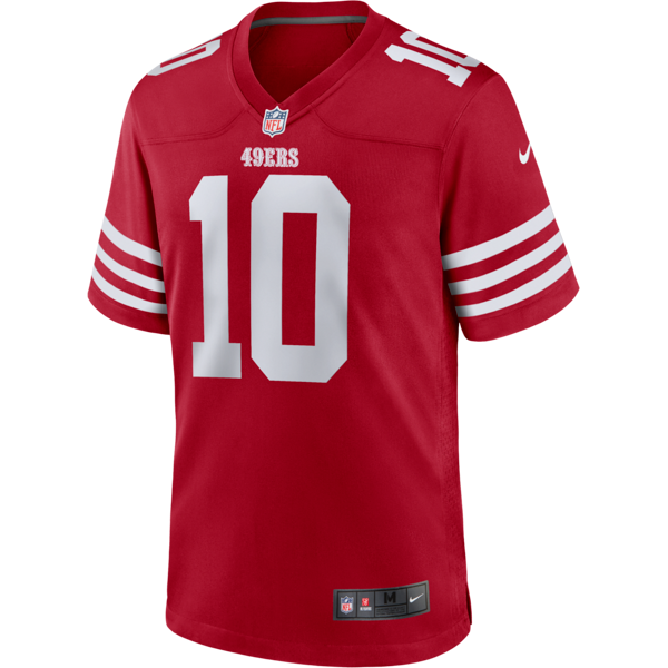 nike maglia da football americano san francisco 49ers (jimmy garoppolo) nfl game – uomo - rosso