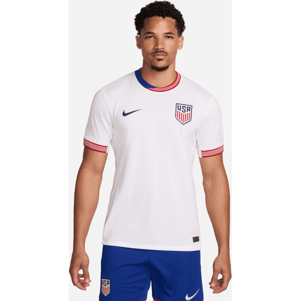 nike maglia da calcio replica  dri-fit usmnt 2024 stadium da uomo – home - bianco