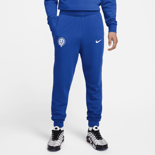 nike pantaloni in french terry  atlético de madrid – uomo - blu