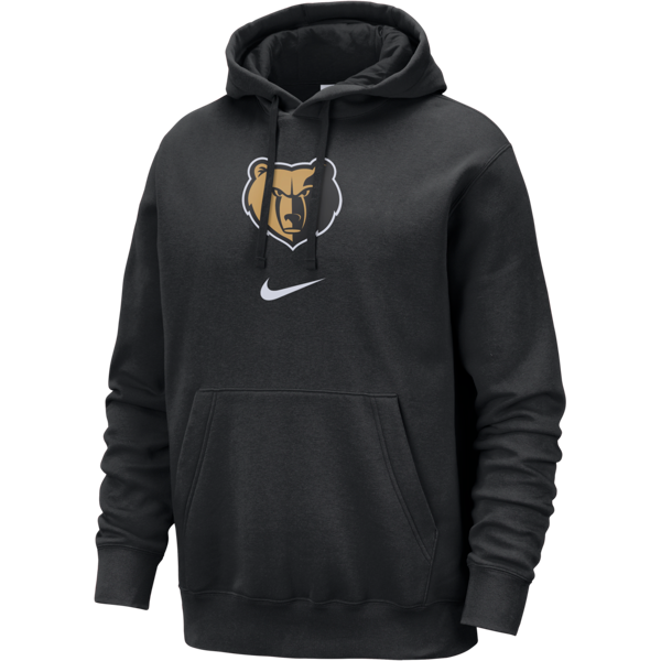 nike felpa pullover con cappuccio memphis grizzlies club fleece city edition  nba – uomo - nero