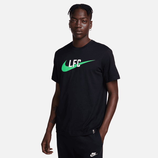 nike t-shirt  liverpool fc swoosh – uomo - nero