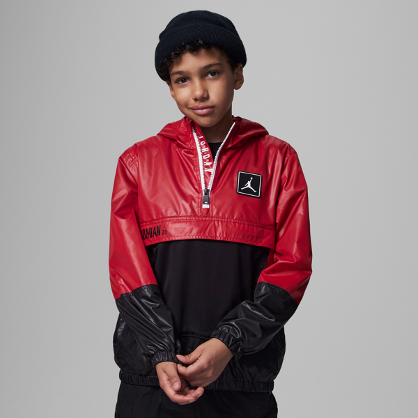 jordan giacca  half-zip windbreaker – ragazzi - rosso