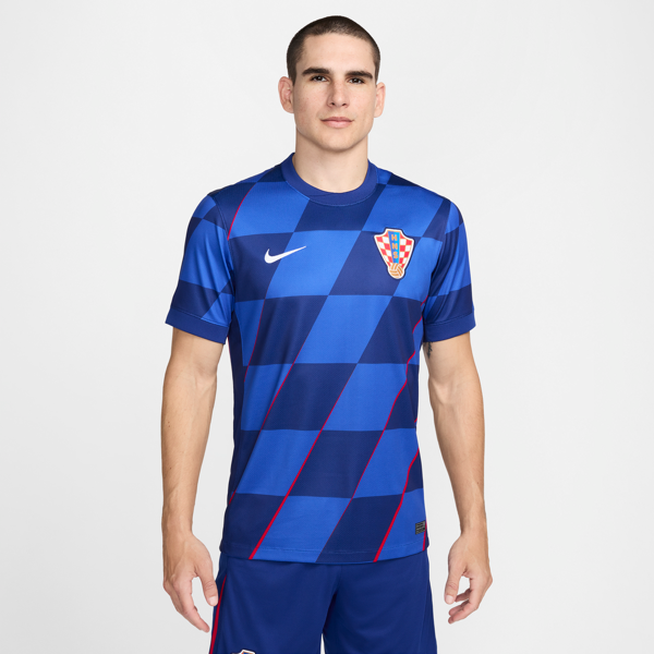 nike maglia da calcio replica  dri-fit croazia 2024/25 stadium da uomo – away - blu